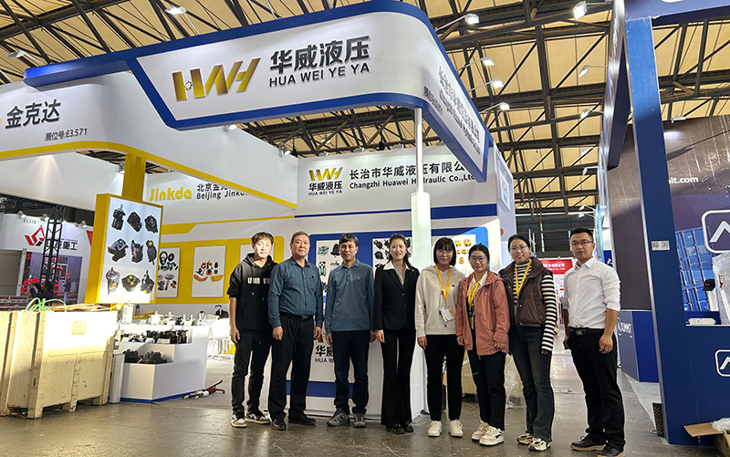 our factory booth in shanghai bauma exibition